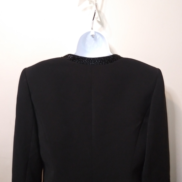 Alex Marie Black Sparkly Sequin Trimmed, Special Occasion/Black Tie Blazer - Picture 8 of 13